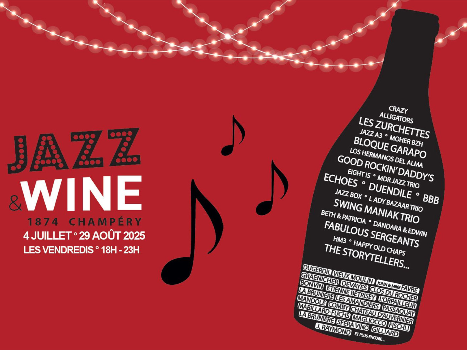 Jazz & Wine août 2025 à Champéry - Nous artisanes du vin - Vigneronnes suisse