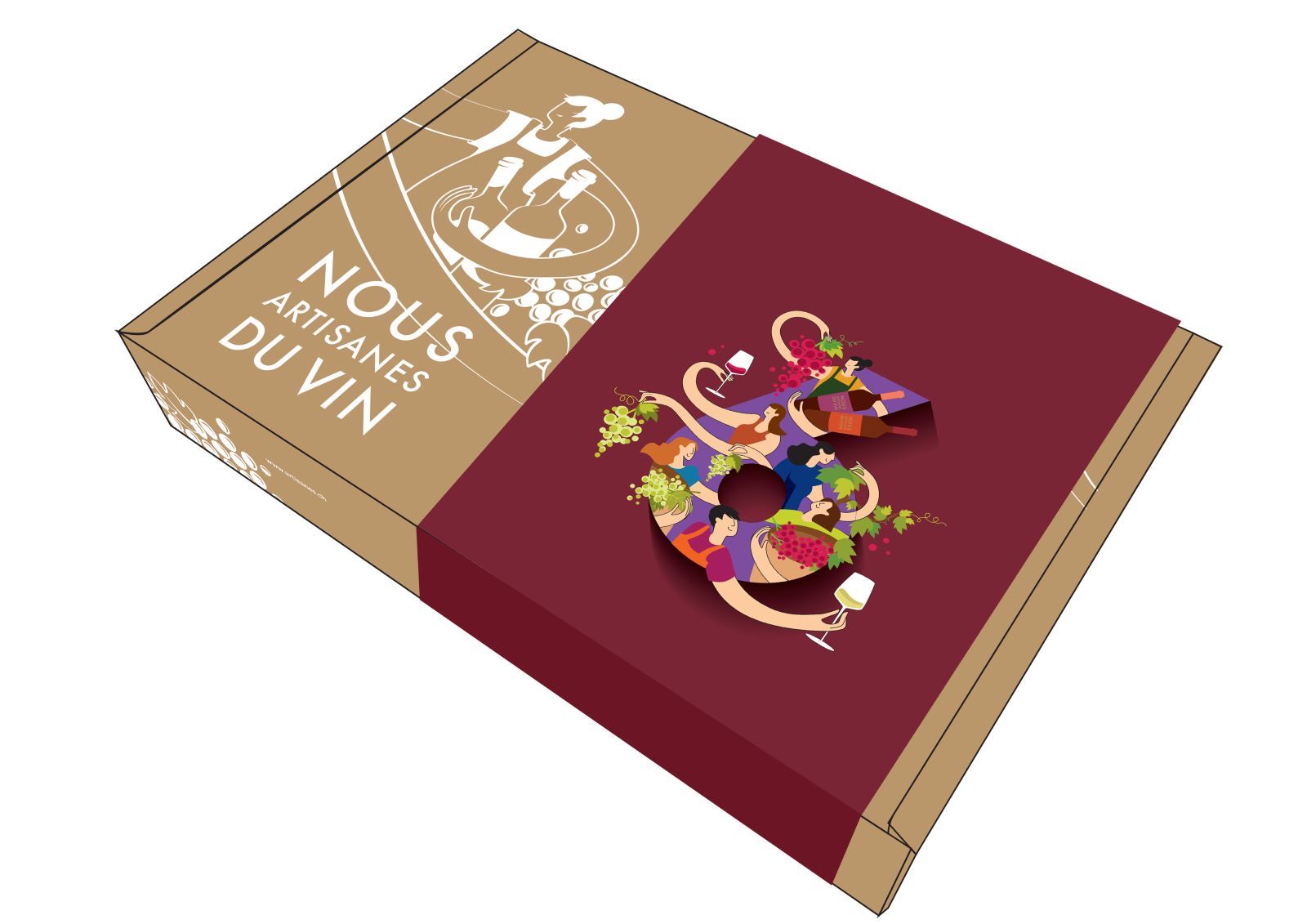 Coffret 6 - 6 bouteilles de vins des 6 régions viticoles de Suisse - Nous Artisanes du Vin - Association de vigneronnes suisses