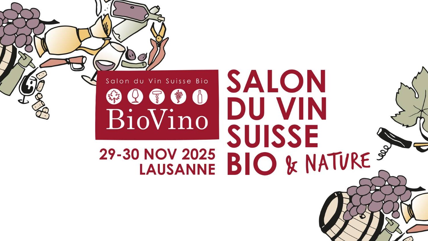 BioVino - Salon des vins bio, biodynamique et nature - 29 et 30 novembre 2025 - Nous artisanes du vin